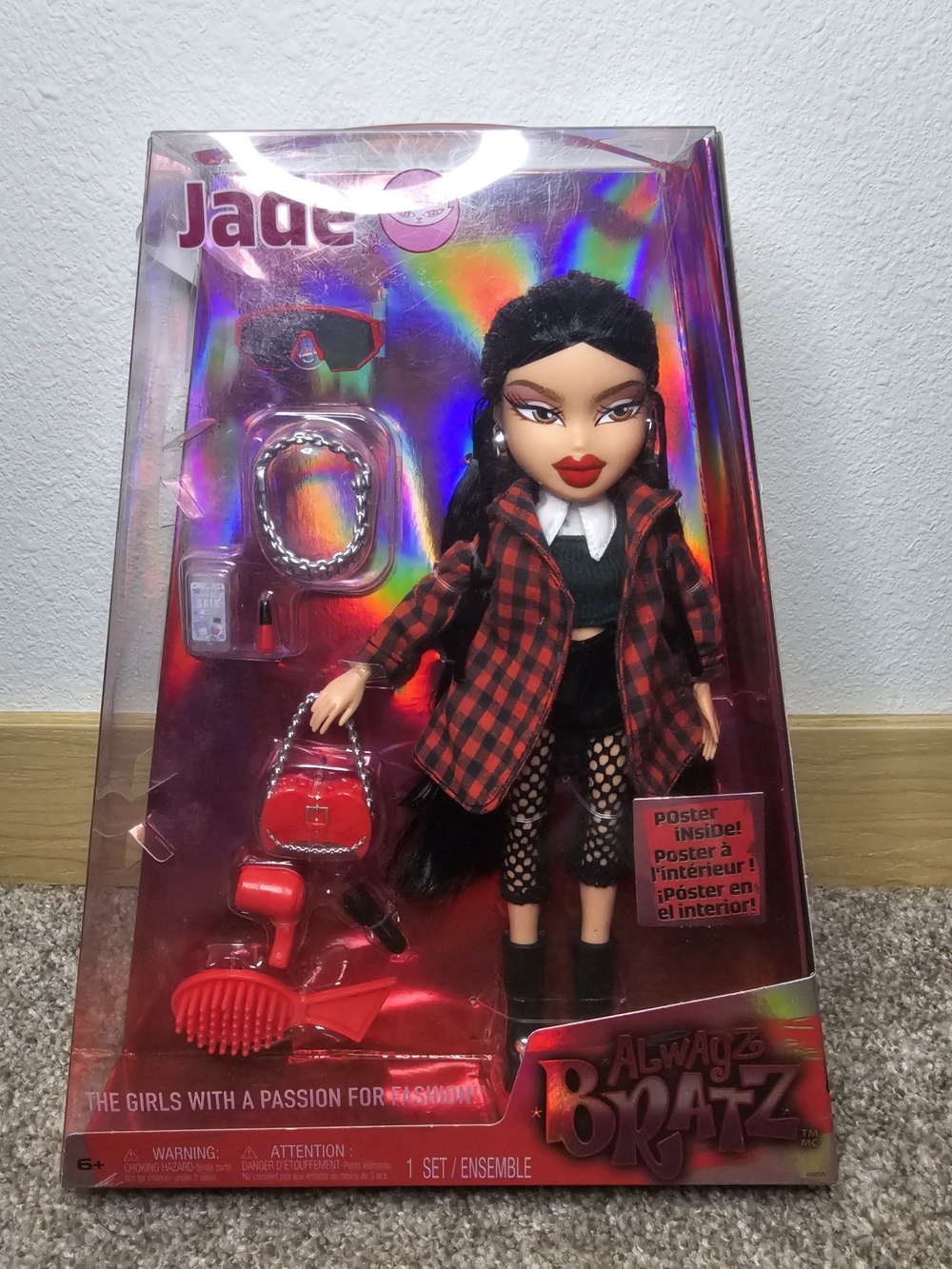 Bratz Jade Fashion Doll - Red Plaid Outfit